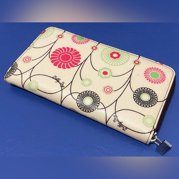 New Rare Billy Bag London vanilla Hana print zip-around wallet - Picture 15 of 16